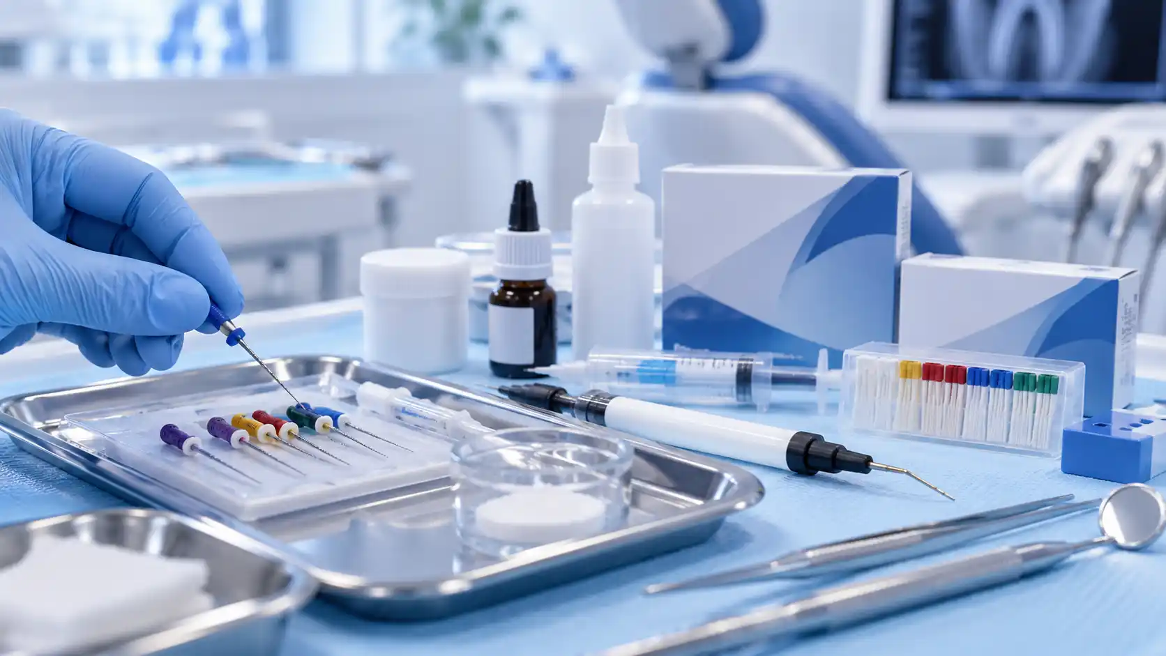 Materiales para endodoncia utilizados en procedimientos odontológicos